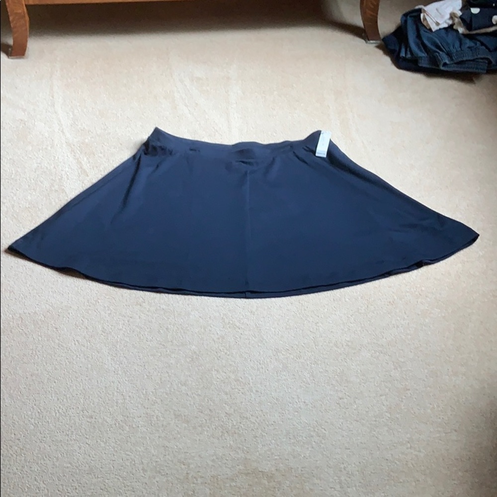 NBW Navy Blue elastic waist skirt